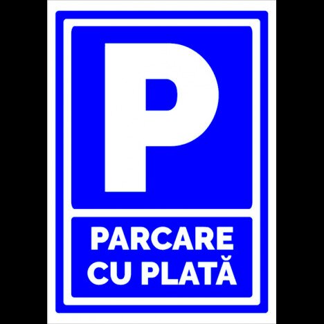 Indicator pentru parcari cu plata